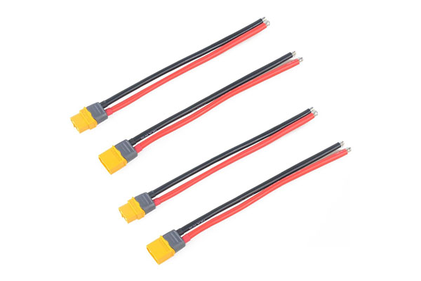 2Pairs XT60H Plug Pitail Male Female Connector With Sheath Housing Connector With 100mm 12AWG Silicon Wire For RC Lipo Battery FPV Drone