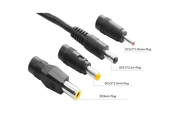 Solar Panel Connectors Compatible16AWG 5 Foot  with MC4 Solar Connectors to DC Extension Cable 16AWG with DC 5.5x2.1, DC3.5x1.35,DC5.5x2.5 and DC8mm Adapter for Portable Power Station Solar Generators