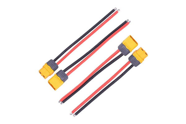 2Pairs XT60H Plug Pitail Male Female Connector With Sheath Housing Connector With 100mm 12AWG Silicon Wire For RC Lipo Battery FPV Drone